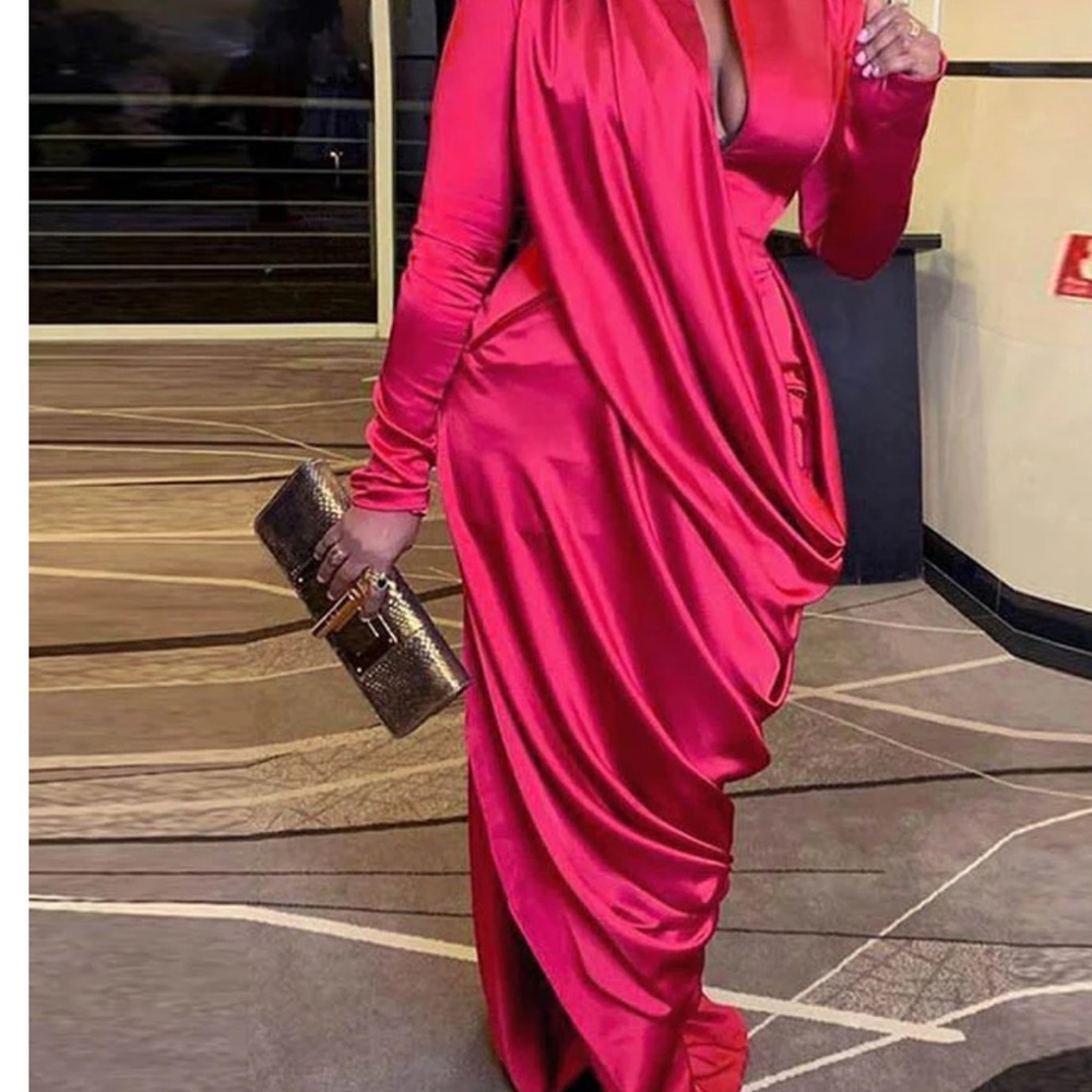 Elegant Red Evening Gown